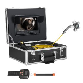 VEVOR Sewer Camera with 512Hz Locator, 165 ft/50 m, 9" Drain Inspection Camera with Self-Leveling, 36X Zoom, Plumbing Camera with Lights-12 LED