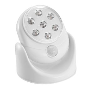 1Pc Wireless LED Spotlight Night Lamp 360 Degree Rotatable With 90 Degree Motion Sensor Battery Operated With 23ft Sensing Range For Closet Bathr (Option: 1PC)
