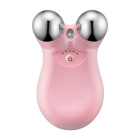 Rechargeable Micro-current Face Massager | 5 Gears | Skin Tightening, Lifting & Wrinkle Reduction (Color: Pink, size: One size)